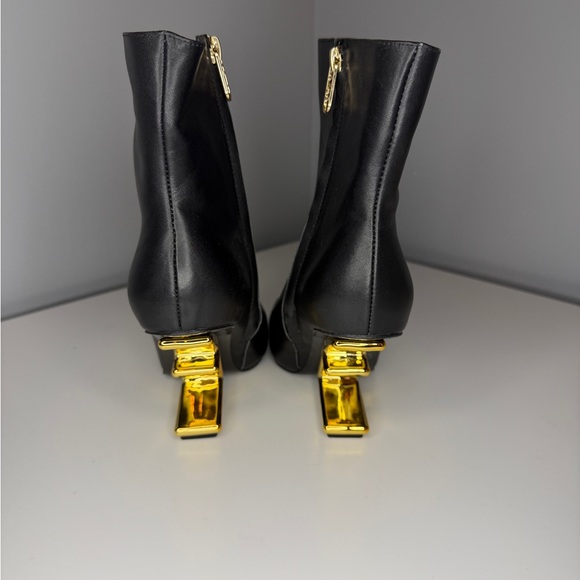 Black illusion heel ankle boot - Picture 5 of 6